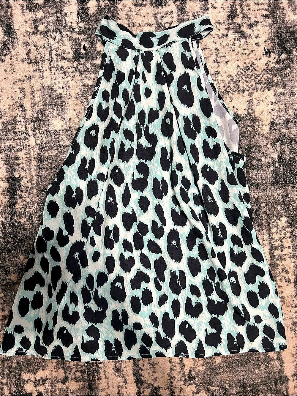 SHEIN Animal Print Mini Dress in Green & Black Size XL